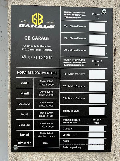 GB GARAGE, Carrossier à Marles-en-Brie